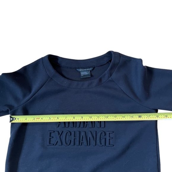 Armani Exchange Black Crewneck Sweater Size Small - Picture 6 of 7